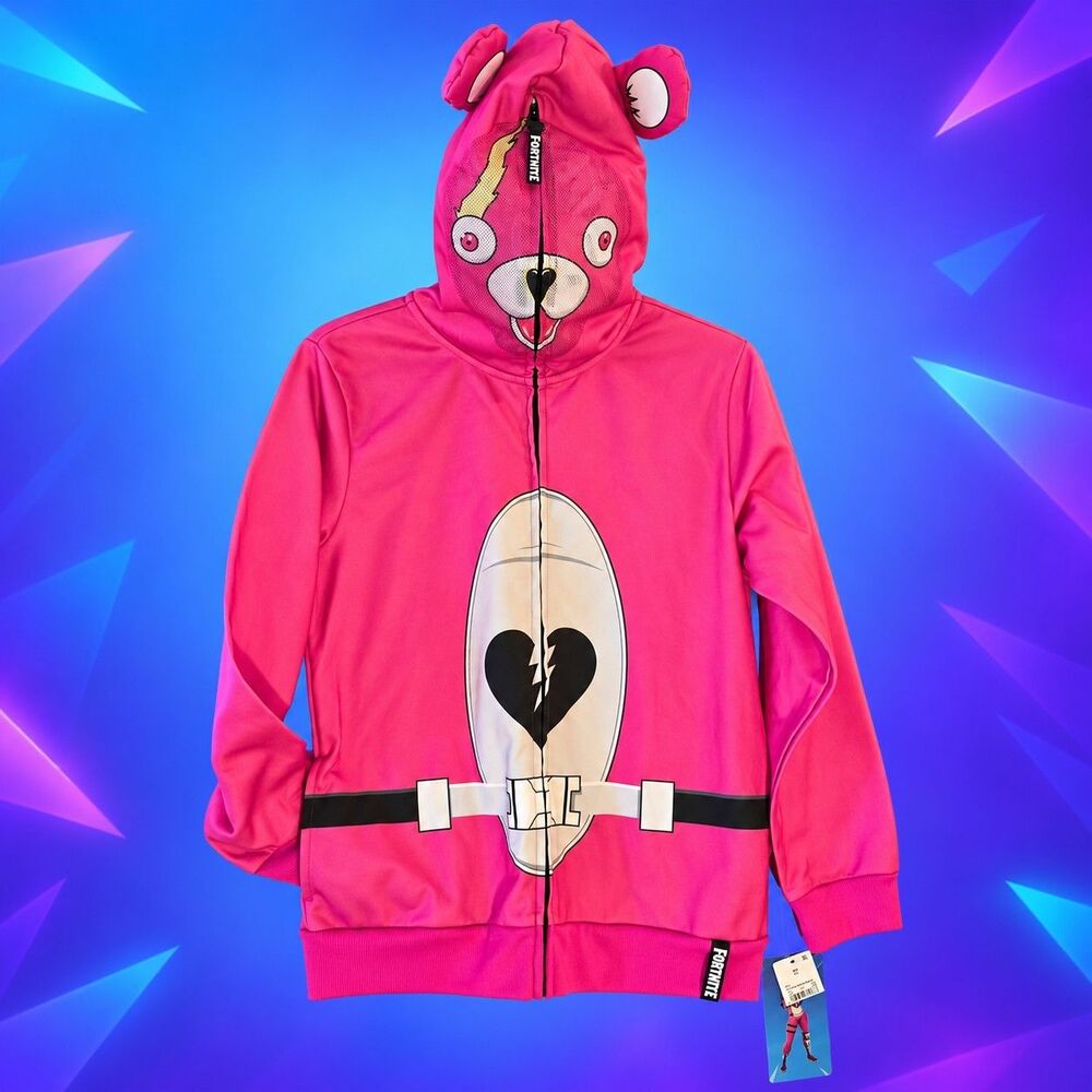Fortnite Cuddle Team Leader Costume Hoodie Youth XL 14 16 NWT Halloween Gaming